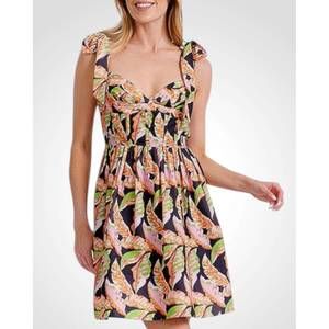 NEW RUBIENN v-neck tropical dress in multicolor